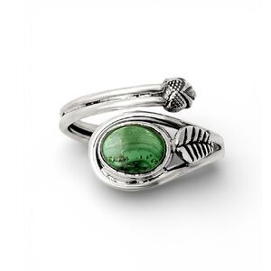 Malachite Solid 925 Sterling Silver Ring Adjustable